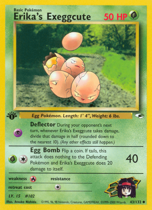 Carta Erika's Exeggcute 43/132 do set Gym Heroes — Pokémon TCG | Bynx
