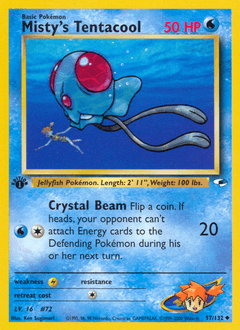 Misty's Tentacool 57/132 — Gym Heroes