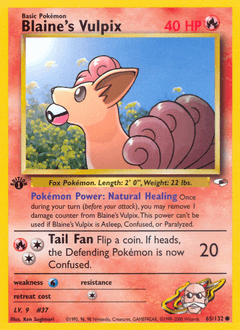 Blaine's Vulpix 65/132 — Gym Heroes