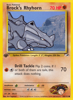 Brock's Rhyhorn 70 — Gym Heroes
