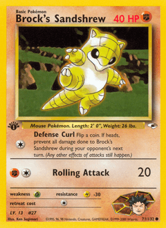 Brock's Sandshrew 71 — Gym Heroes