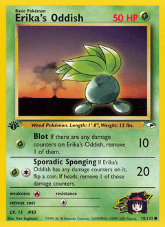 Erika's Oddish 78/132 — Gym Heroes