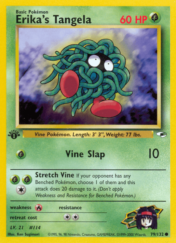Carta Erika's Tangela 79/132 do set Gym Heroes — Pokémon TCG | Bynx