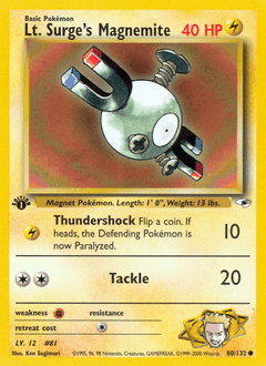 Lt. Surge's Magnemite 80 — Gym Heroes