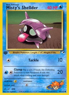 Misty's Shellder 89/132 — Gym Heroes