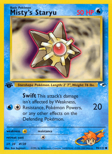 Carta Misty's Staryu 90/132 do set Gym Heroes — Pokémon TCG | Bynx