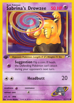 Sabrina's Drowzee 92/132 — Gym Heroes