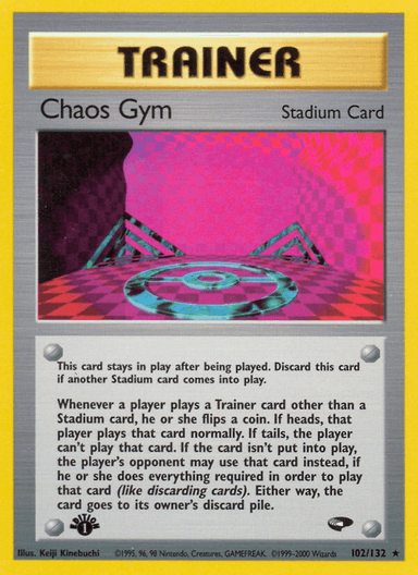 Carta Chaos Gym 102/132 do set Gym Challenge — Pokémon TCG | Bynx