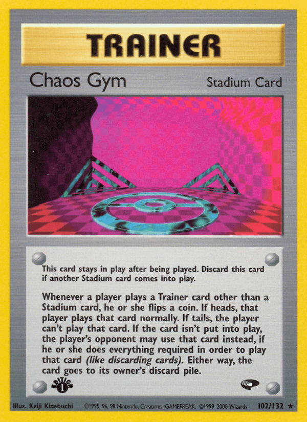 Carta Chaos Gym 102/132 do set Gym Challenge — Pokémon TCG | Bynx