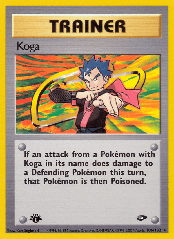 Carta Koga 106/132 do set Gym Challenge — Pokémon TCG | Bynx