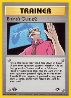 Blaine's Quiz #2 111/132 — Gym Challenge