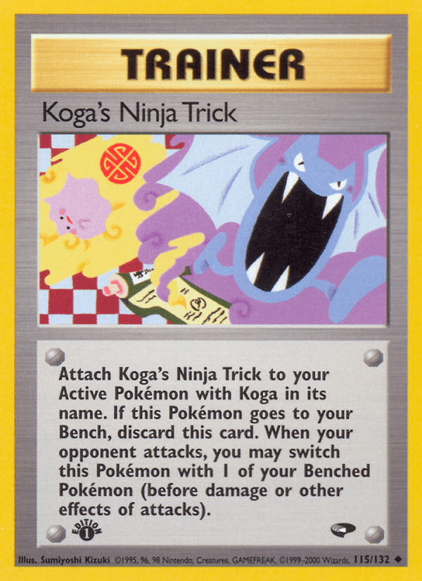 Carta Koga's Ninja Trick 115/132 do set Gym Challenge — Pokémon TCG | Bynx