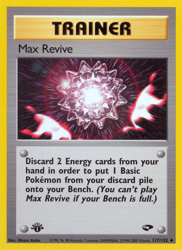 Carta Max Revive 117/132 do set Gym Challenge — Pokémon TCG | Bynx