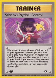 Sabrina's Psychic Control 121/132 — Gym Challenge