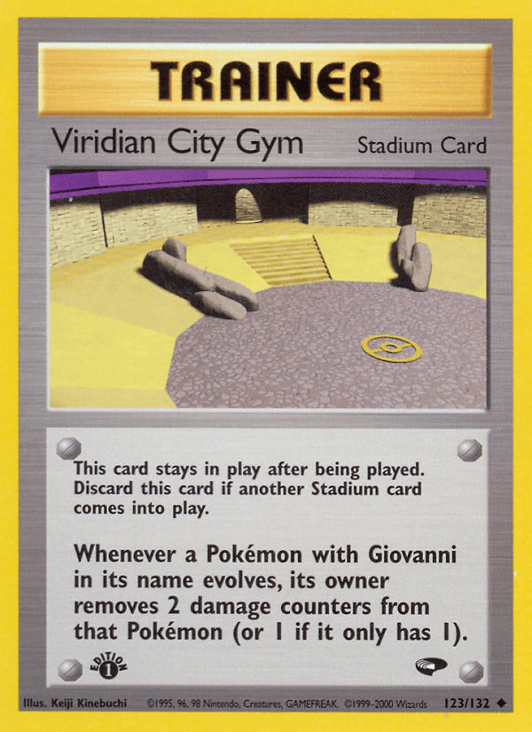 Carta Viridian City Gym 123/132 do set Gym Challenge — Pokémon TCG | Bynx