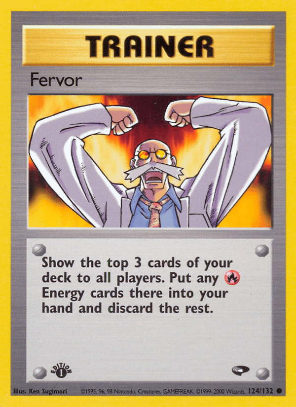 Carta Fervor 124/132 do set Gym Challenge — Pokémon TCG | Bynx