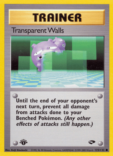 Carta Transparent Walls 125/132 do set Gym Challenge — Pokémon TCG | Bynx