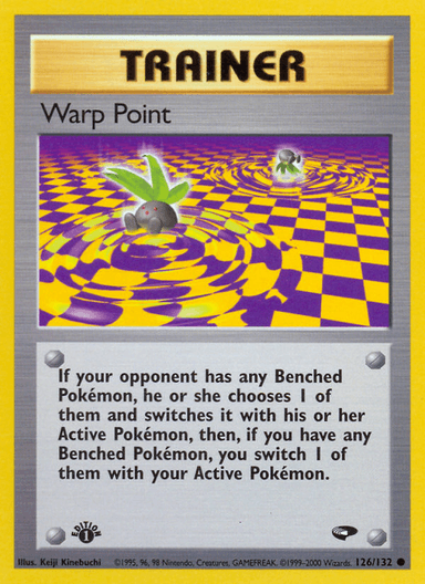 Carta Warp Point 126/132 do set Gym Challenge — Pokémon TCG | Bynx
