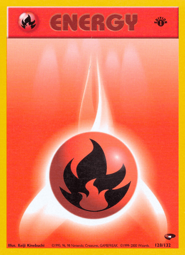 Carta Fire Energy 128/132 do set Gym Challenge — Pokémon TCG | Bynx