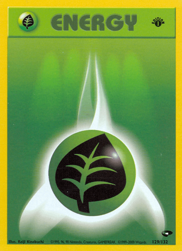 Carta Grass Energy 129/132 do set Gym Challenge — Pokémon TCG | Bynx