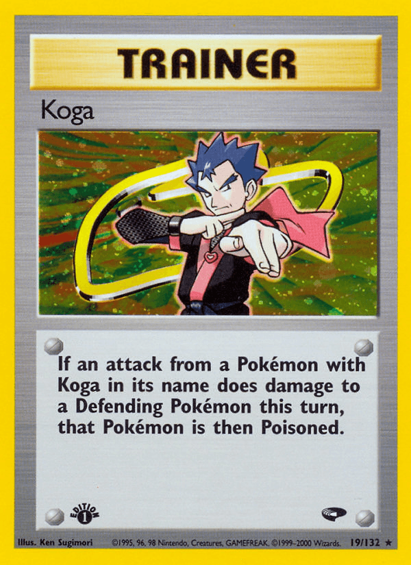 Carta Koga 19/132 do set Gym Challenge — Pokémon TCG | Bynx