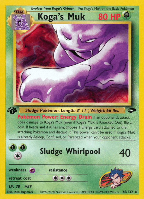 Carta Koga's Muk 26/132 do set Gym Challenge — Pokémon TCG | Bynx