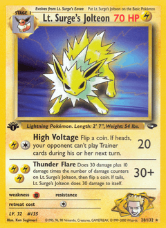 Lt. Surge's Jolteon 28 — Gym Challenge