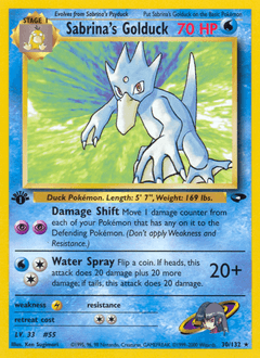 Sabrina's Golduck 30/132 — Gym Challenge