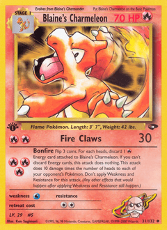 Blaine's Charmeleon 31/132 — Gym Challenge