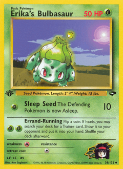 Erika's Bulbasaur 39/132 — Gym Challenge