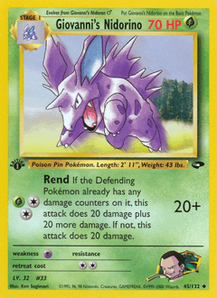 Giovanni's Nidorino 45 — Gym Challenge