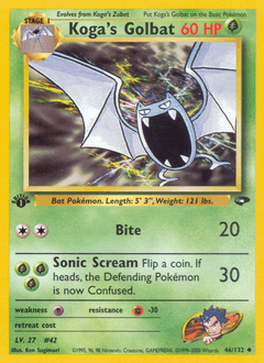 Koga's Golbat 46/132 — Gym Challenge