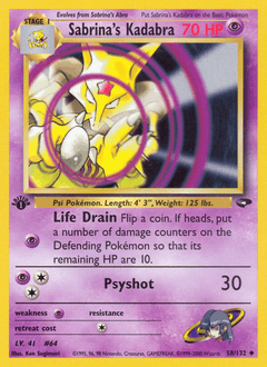 Sabrina's Kadabra 58 — Gym Challenge