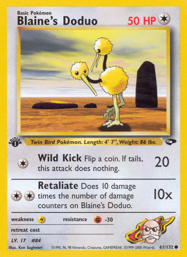 Carta Blaine's Doduo 61/132 do set Gym Challenge — Pokémon TCG | Bynx