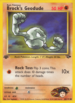 Brock's Geodude 68 — Gym Challenge