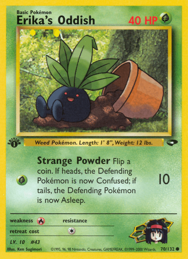 Carta Erika's Oddish 70/132 do set Gym Challenge — Pokémon TCG | Bynx