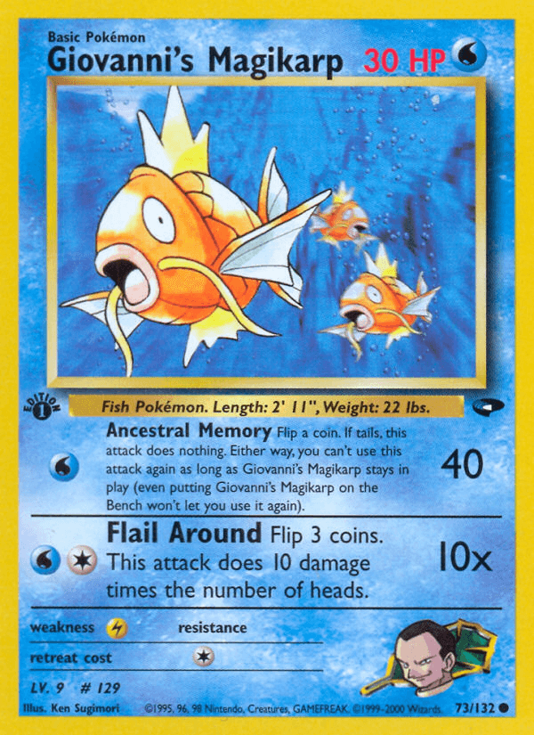 Carta Giovanni's Magikarp 73/132 do set Gym Challenge — Pokémon TCG | Bynx