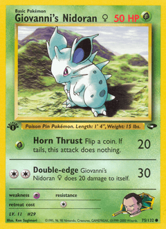 Giovanni's Nidoran ♀ 75/132 — Gym Challenge