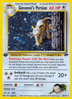 Giovanni's Persian 8/132 — Gym Challenge
