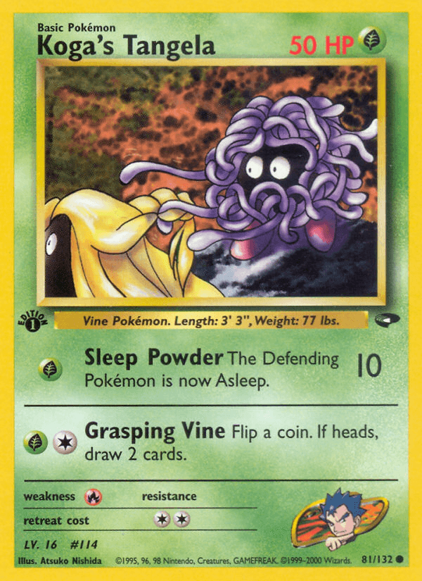 Carta Koga's Tangela 81/132 do set Gym Challenge — Pokémon TCG | Bynx
