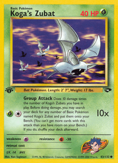 Koga's Zubat 83 — Gym Challenge