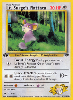 Lt. Surge's Rattata 85 — Gym Challenge