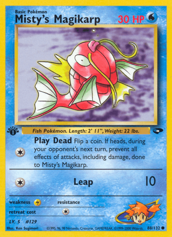 Carta Misty's Magikarp 88/132 do set Gym Challenge — Pokémon TCG | Bynx