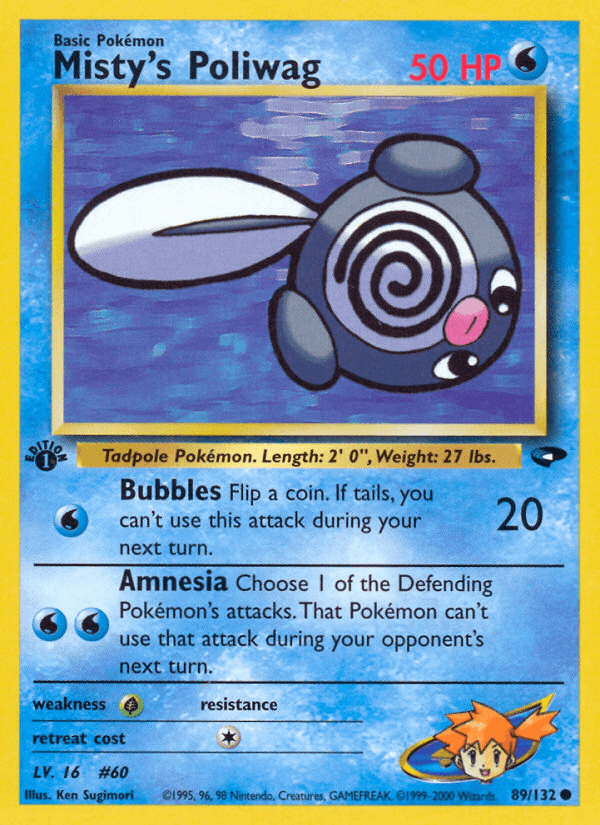 Carta Misty's Poliwag 89/132 do set Gym Challenge — Pokémon TCG | Bynx