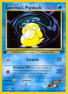 Sabrina's Psyduck 99/132 — Gym Challenge