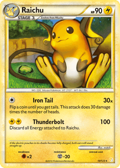 Raichu 10 — HeartGold & SoulSilver
