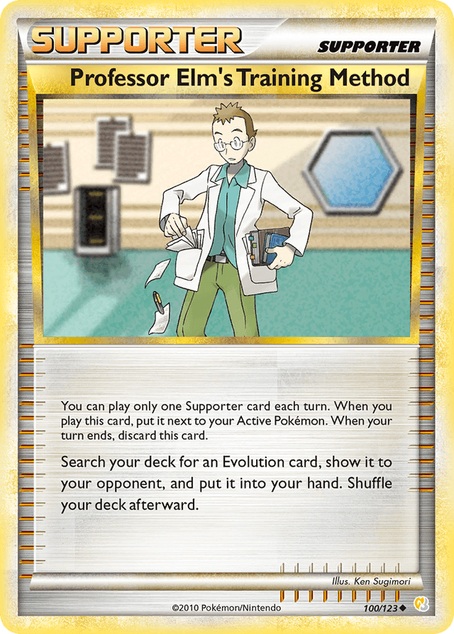 Carta Professor Elm's Training Method 100/123 do set HeartGold & SoulSilver — Pokémon TCG | Bynx