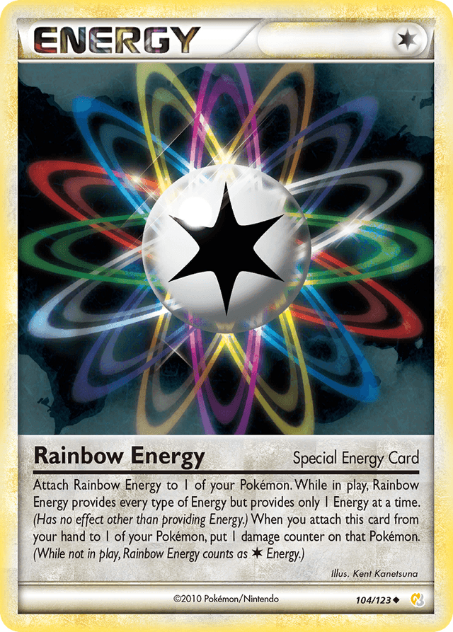 Carta Rainbow Energy 104/123 do set HeartGold & SoulSilver — Pokémon TCG | Bynx