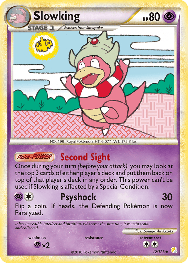 Carta Slowking 12/123 do set HeartGold & SoulSilver — Pokémon TCG | Bynx