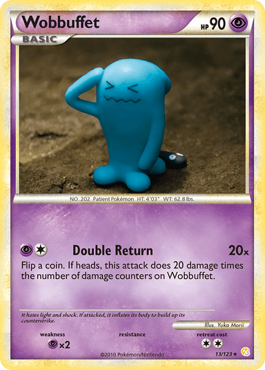 Carta Wobbuffet 13/123 do set HeartGold & SoulSilver — Pokémon TCG | Bynx